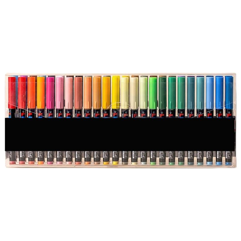 Жидкий акриловый маркер 12/24/36/48 цветов акриловая краска ручка с кистью для рисования на бумаге, дереве, стекле, ткани, металле, камне