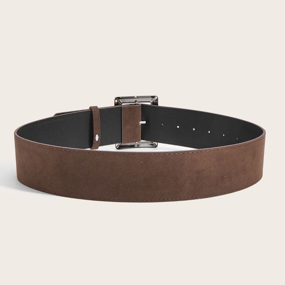 Maillard Styles Замшевый широкий ремень Модные ремни для брюк и платьев Пряжка-пин Пояс Подарки