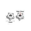 5pcs Gold Color Stainless Steel Big Hole Star Charms for DIY Jewelry Findings Necklace Bracelets Supplies Hoop Earrings Making