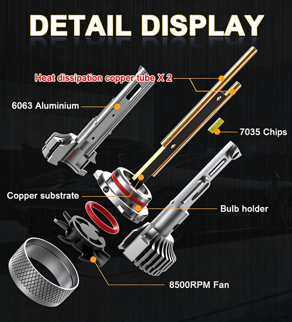 6500K H7 H4 Led Headlight Lights High Bulb CSP Lamp For Car H11 9005 HB3 9006 HB4 H1 Led Canbus Headlamp Fog Light 12V24V