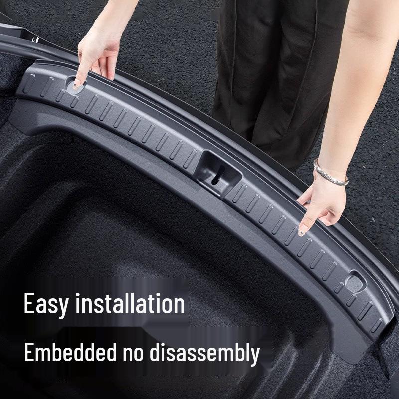 Защита багажника Tesla Model Y и защита порога задней двери из углеродного волокна