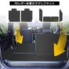 YORKNEIC Luggage Mat, Suzuki, Jimny, Jimny Sierra JB64W, JB74W, Current Since 2018, Backrest Cover,