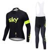 Men Women Cycling Jersey Set Long Sleeve Breathable Bib Kit Mountain Road Bike Riding Sportswear