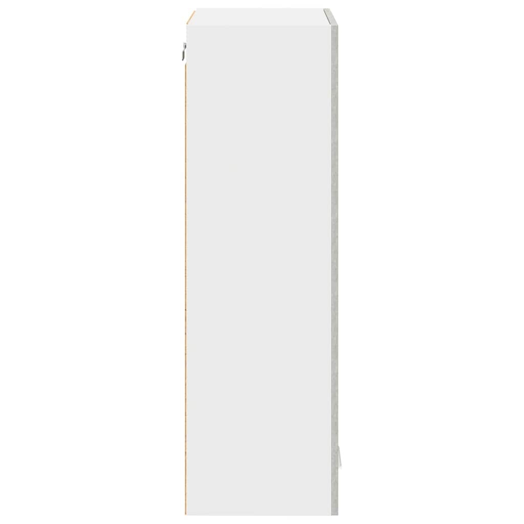 Hanging Cabinet with Door Concrete Grey 40 x 31 x 100 cm Engineered Wood