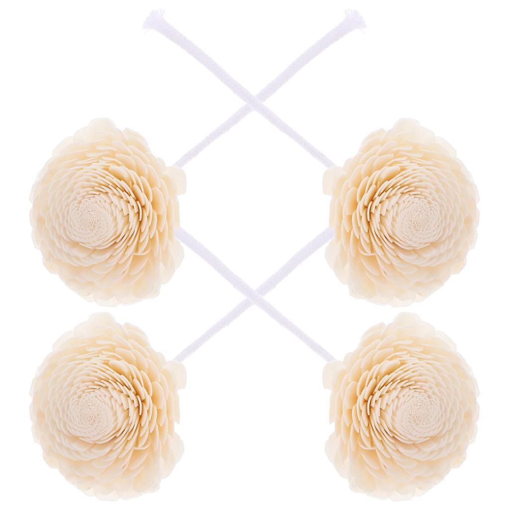 4 шт. хлопковых цветочных украшений, многоцелевой диффузор для сухих цветов, диффузор для эфирных масел, цветок своими руками