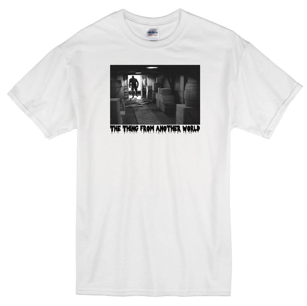 THE THING FROM ANOTHER WORLD JAMES ARNESS 1951 MONSTER MOVIE RETRO WHITE T-shirt