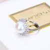 925 Sterling Silver White Freshwater Pearl Ring Classic Fashion New