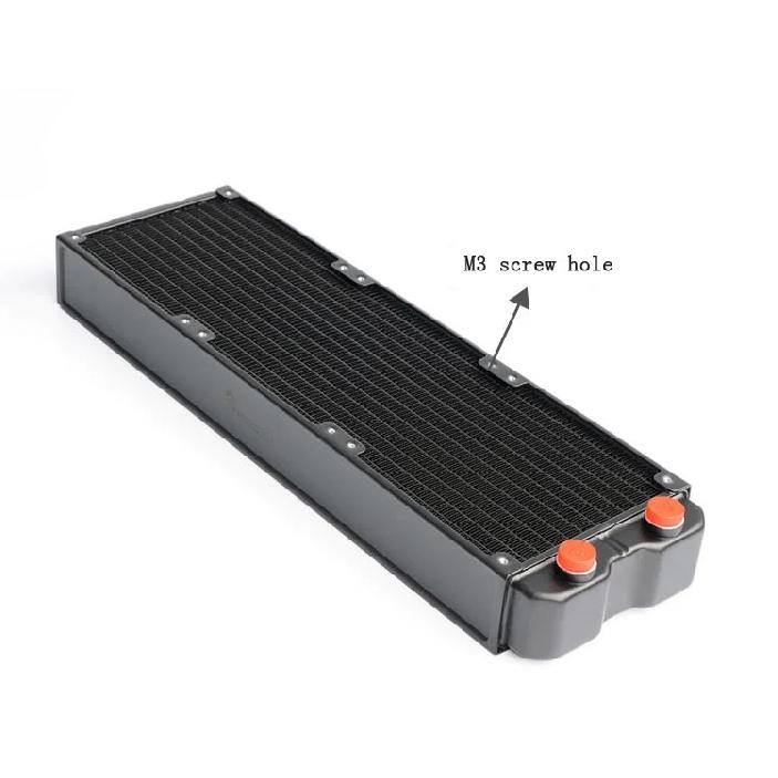 PC Water Cooling 360mm Aluminum Radiator Double-layer G1/4 45mm Thickness Heat Sink,PC Gamer DIY Gamer Cabinet Part