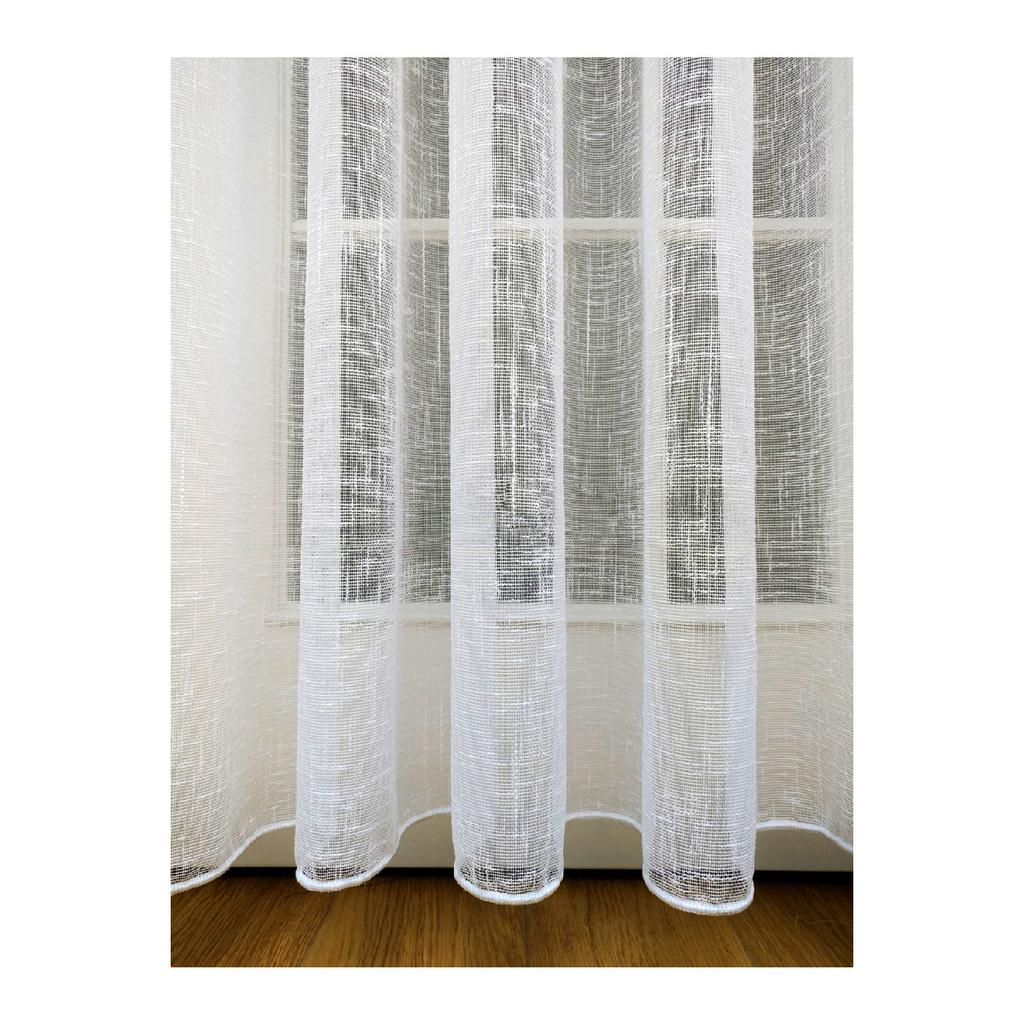 Готовая к использованию часто ворсовая льняная тюлевая занавеска с одним крылом