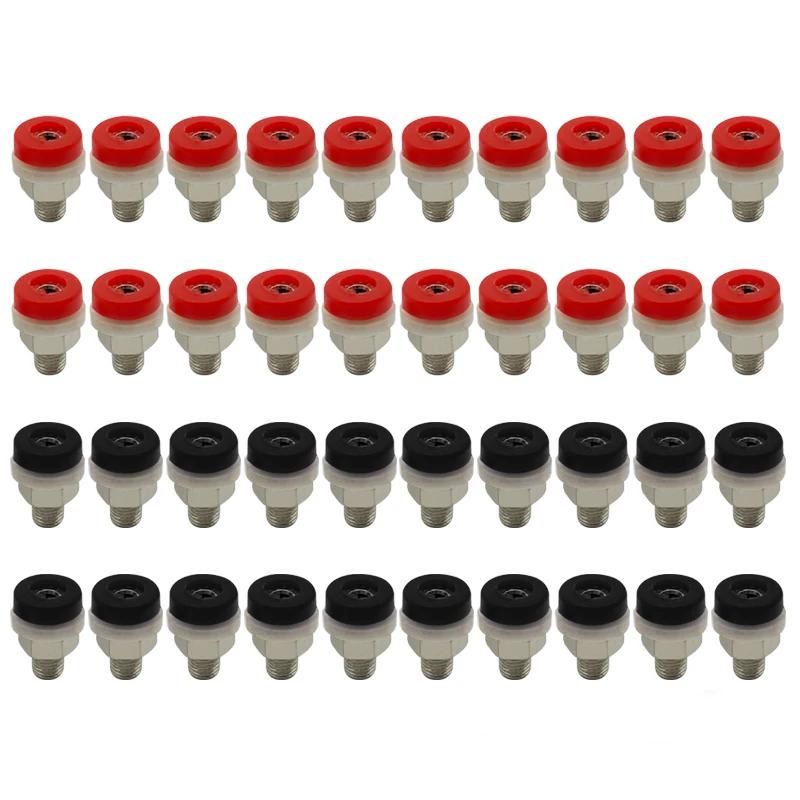 40 шт. 2 мм гнездо типа "банан" клемма-стойка гайка гнездо типа "банан" электрический разъем клемма тестовое отверстие детали для DIY