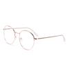 Fashion Round Portable Metal Glasses Eye Protection Ultra Light Frame Anti-Blue Light Eyeglasses