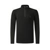 Golf Series Casual Sports Simple Style Elastic Soft Stand Collar Long Sleeve T-Shirt Men Tops A11M545221FBK