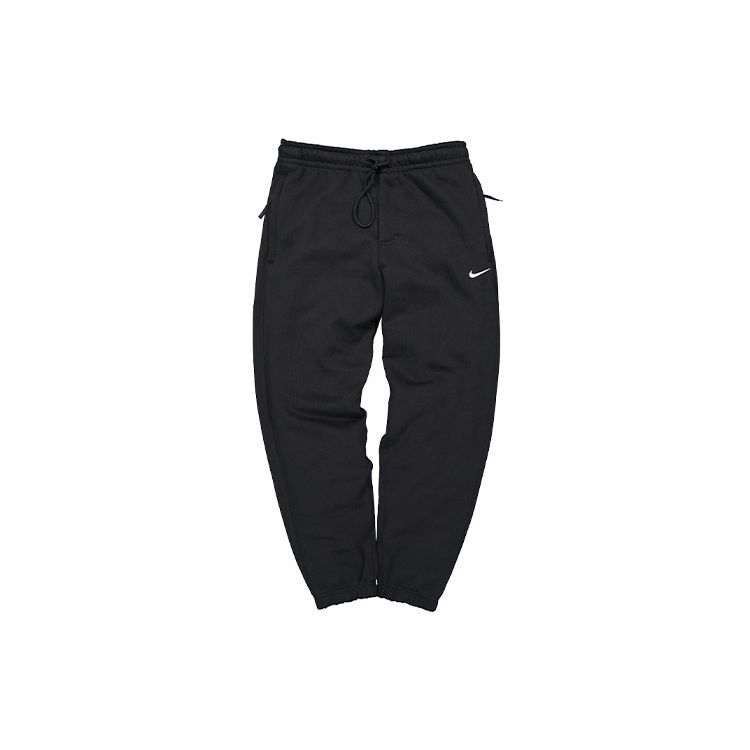 Nike Повседневные спортивные брюки для джоггеров с вышитым логотипом на флисовой подкладке, мужские брюки черного цвета AV8279-010