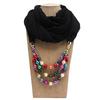 Gorgeous Beads, Circular Ring Scarf, Women's Scarf Accessories, Necklace, Ethnic  Scarf