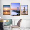 WCIC New Sunny Beach Pebbles Background Decorative Painting Art Cloth Home Background Wall Decoration Hanging Painting