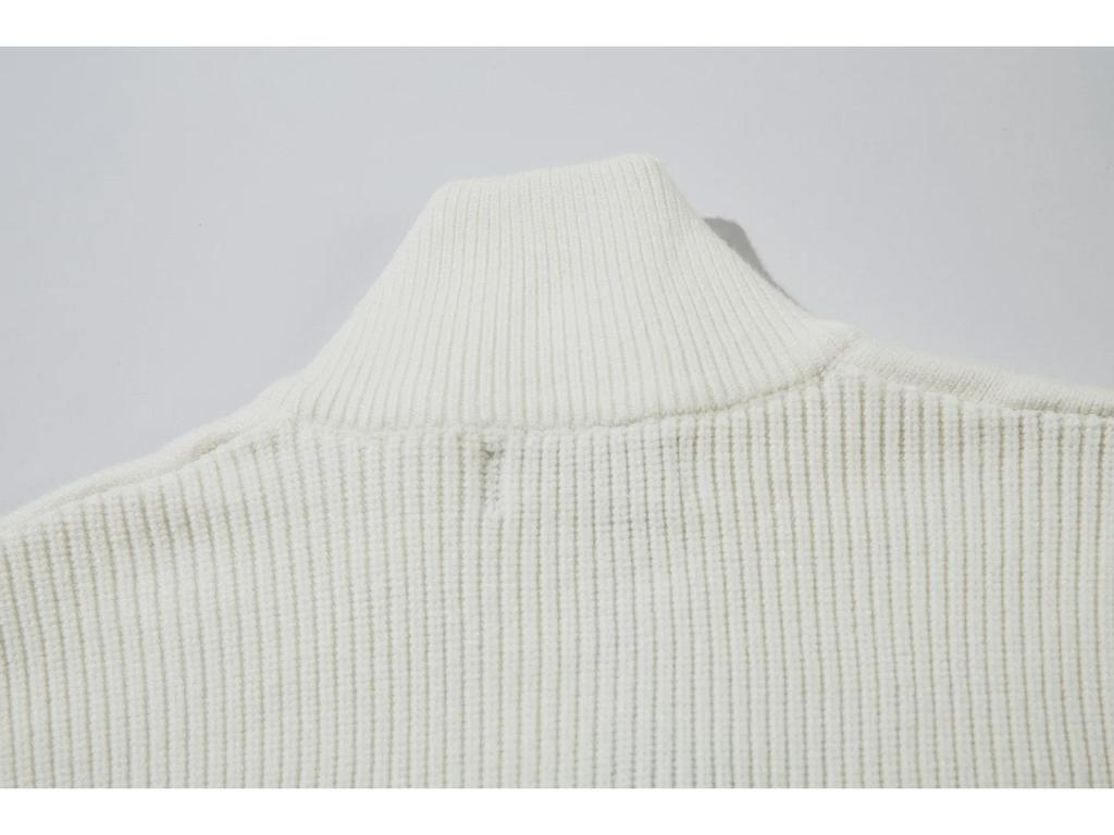 Унисекс-свитер с воротником-стойкой на молнии Stone для осени и зимы