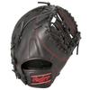 Rawlings Перчатки для бейсбола для взрослых, софтбол HYPER TECH R2G GR4FHTM53, черные, размер в дюймах, для бросающей руки [для первого] 11,75, для правши (оставили изношенным)