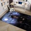 Office Carpet-Gothic Castle with Full Moon and Bats-Sofa Rug, Chair Mat Protectiona109