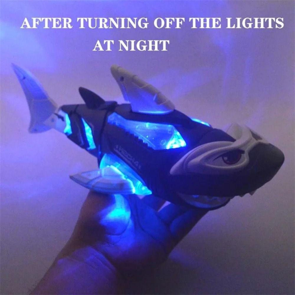 Music Light Electric Spray Crawling Crab Sound Effects Electric Shark Robotic Toy Children's Toys