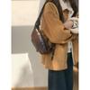 Retro Coffee Horn Bag Women's Armpit Bag Autumn and Winter New Fashion Versatile Messenger Bag Dumpling Bag