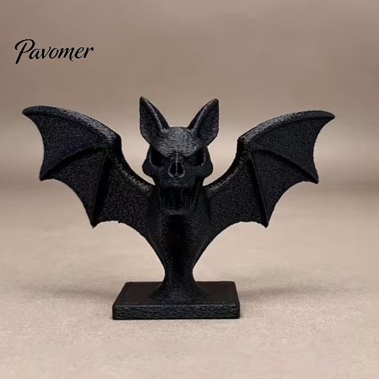 Настольное украшение для вечеринки 3D-печатная фигурка летучей мыши, готическая черная скульптура, жуткая темная эстетика, домашний декор, для Хэллоуина, полки, стола