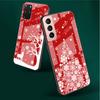 Рождественский мультяшный снеговик стеклянный чехол для Samsung Galaxy S22 S20 FE S21 Plus чехол для телефона S10 5G S9 Note 20 Ultra 10 Lite оболочка