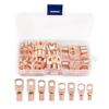 60Pcs SC Type Wire Nose Terminal Crimp SC16-6 SC25-6 SC35-6 Tinned Copper Cable Connector Kit 6mm 8mm 10mm 16-35mm2 Lugs Ring