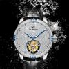 JINSHIDUN Брендовые часы Tourbillon Brick Механические часы Модные трендовые мужские часы