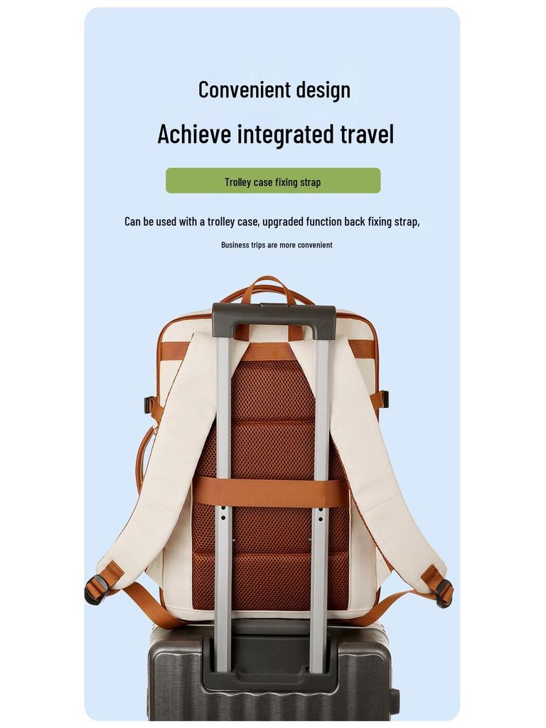 Рюкзак для ноутбука большой вместимости, многофункциональный, для трансграничных путешествий и повседневной носки, расширяемый