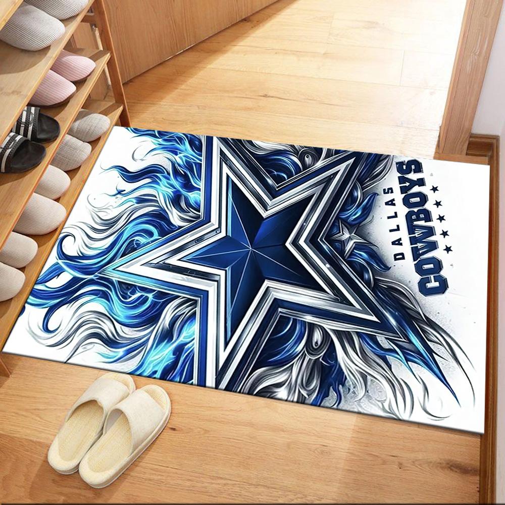 Dallas Area Rug Suitable for Balcony Kitchen Living Rooms Study room Anti-slip Rug Decorate Offices Gift for Festivals