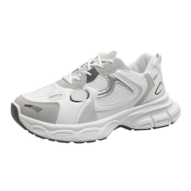 Fashion Dad Shoes Women's 2025 Spring and Summer New Mesh Breathable Thick-soled Non-slip Lightweight Student Running Sneakers