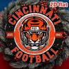 Винтажная алюминиевая жестяная табличка Cincinnati Bengals 2D Ретро Декор стены NFL для мужской комнаты Гаража Бара