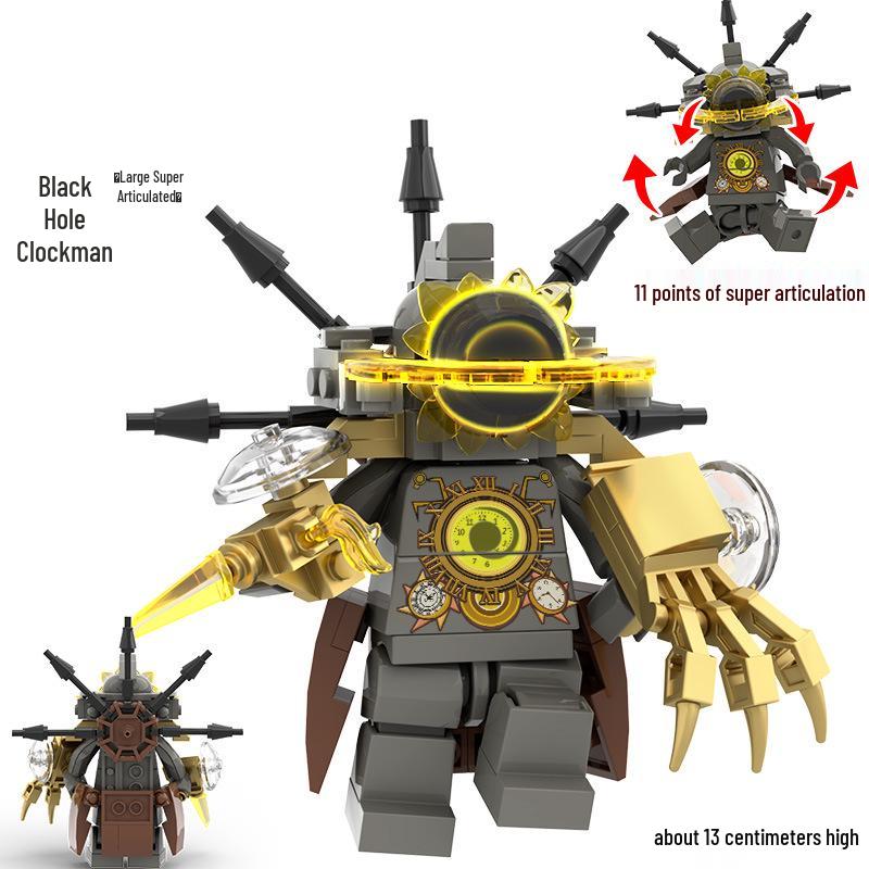 2024 Шарнирный Монитор-Человек для LEGO-совместимых Скибиди Туалет Фигурки Строительные Наборы