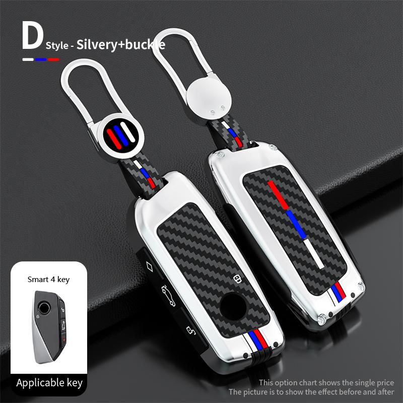 Чехол для ключа автомобиля из цинкового сплава, сумка для ключа для BMW X1 U11 X7 G07 XM G09 i7 7 Series G70 LCI iX I20 U06 G81 M3 Автоаксессуары