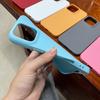 Applicable To IPhone16ProMax Mobile Phone Case 14 Apple 15 Simple TPU Leather Pattern 12Pro Material Case 13