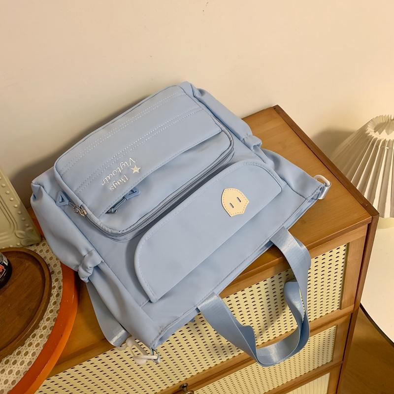 Женская сумка через плечо, нейлоновая сумка через плечо, студенческая сумка для занятий