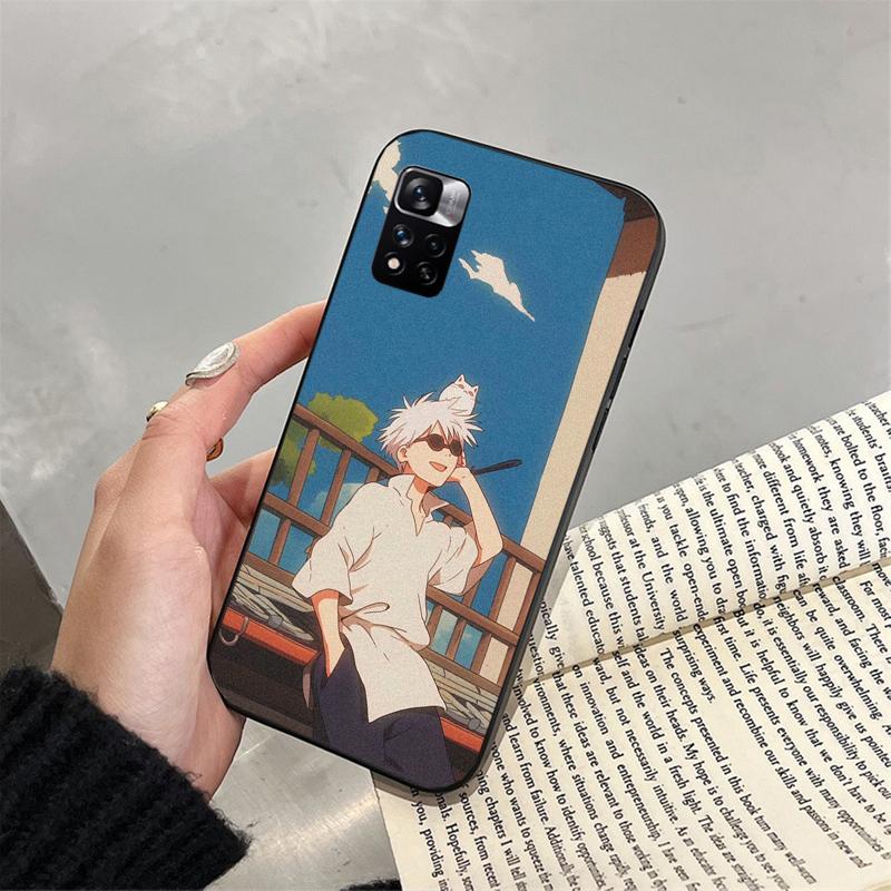 Чехол для телефона Jujutsu kaisen Сатору Годжо для Xiaomi Redmi note 14 Pro Plus 14 13 12 11 10 Pro 14S 12S 11S Redmi 14C 13C