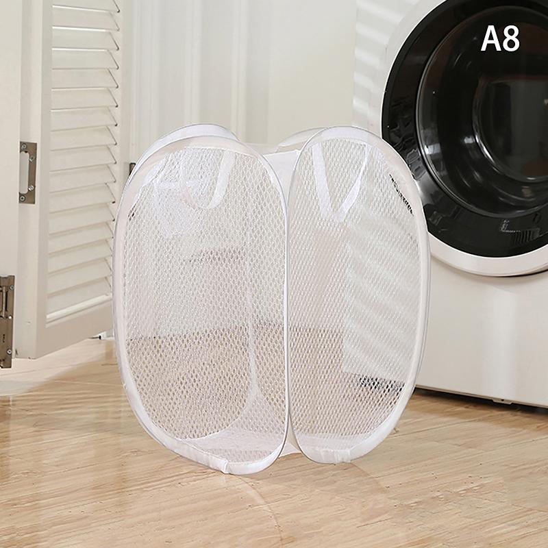 Складная грязная одежда сортировочная корзина для белья сетчатый мешок для ванной комнаты каркасное ведро органайзеры для белья сумка для хранения
