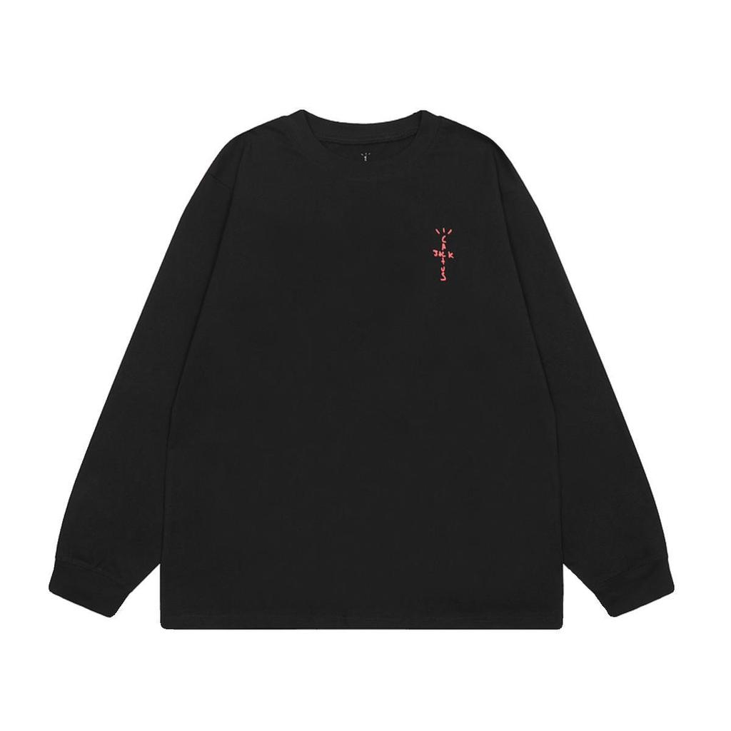 23 Cross-border American trendy brand Travis Scott jointly signed M Ji cooperation long-sleeved t-shirt men's and women's high street bottoming shirt