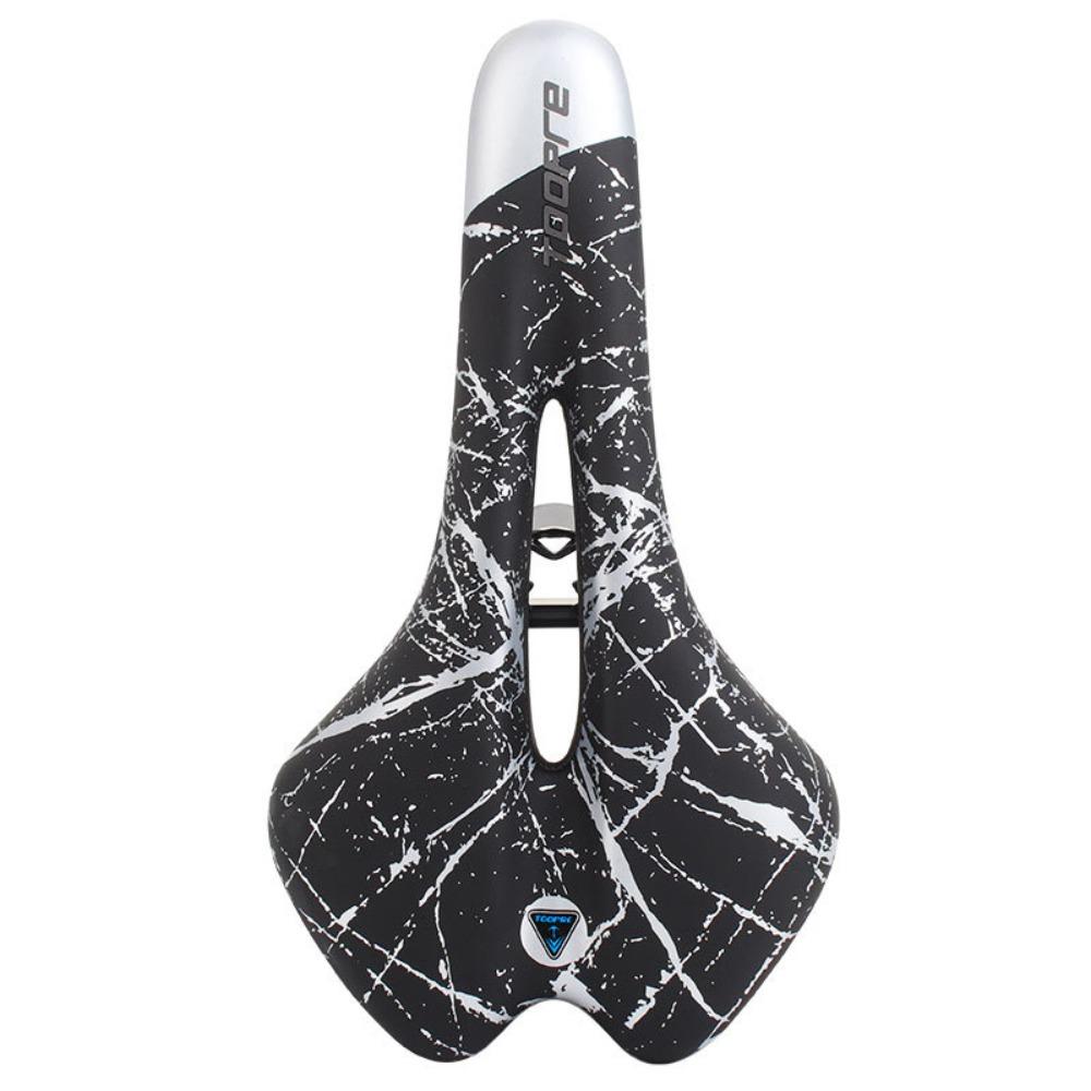 PU Leather MTB Seat Gel Filled Mountain Road Bike Seat Soft Bicycle Saddle
