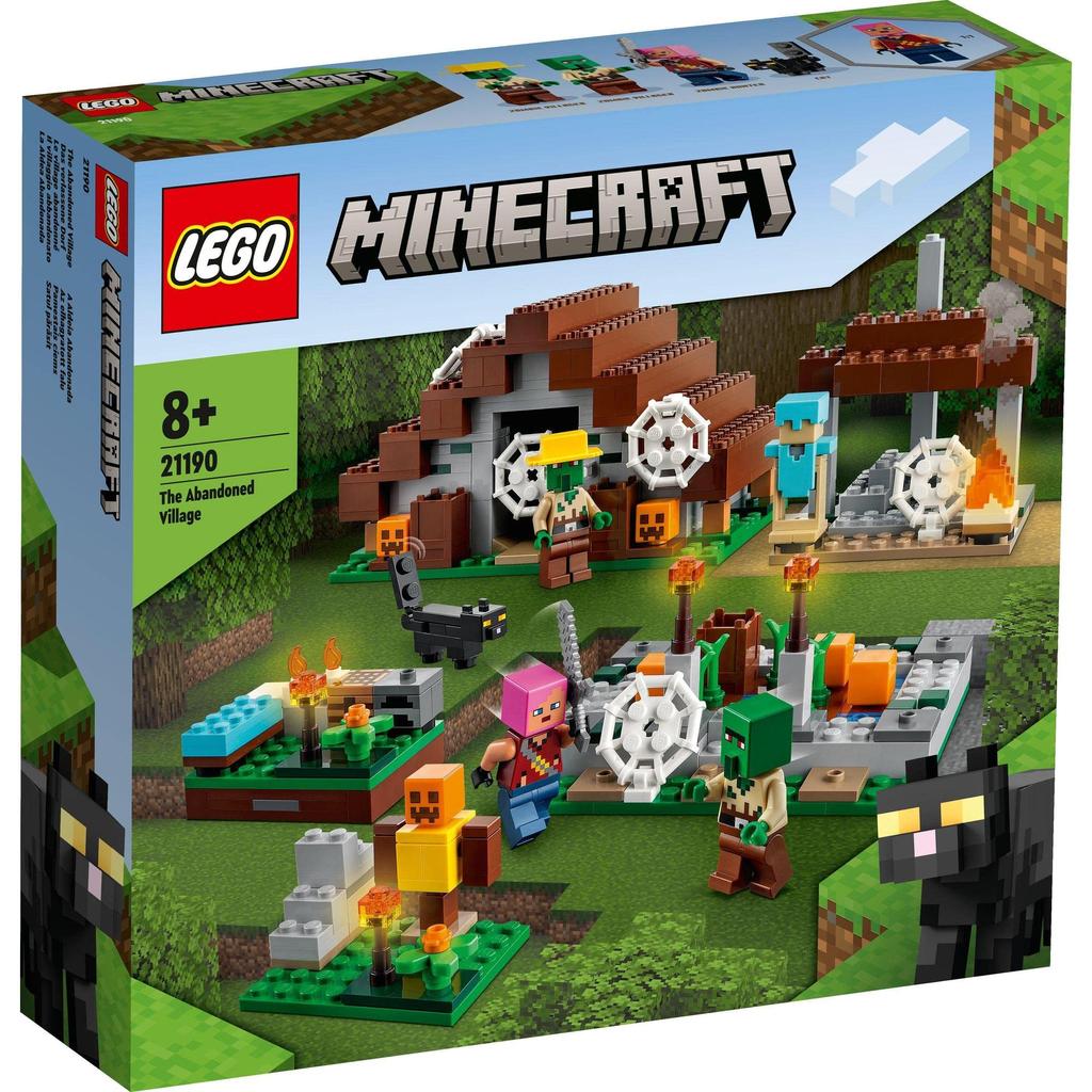 LEGO Minecraft Заброшенная деревня 21190 Игрушечный блок Настоящее видеоигра Строительство города Мальчики Девочки 8 лет и старше