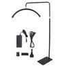 28 Inch 50W LED Beauty Floor Lamp 3000K To 6000K Half Ring Nail Art Eyebrow Tattoo Lamp 100‑240V