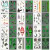 Luminous Tattoo Stickers for Women Arm Face Glowing Tattoos Body Art Tattoos Snake Butterfly Electric Syllable Party Tattoo