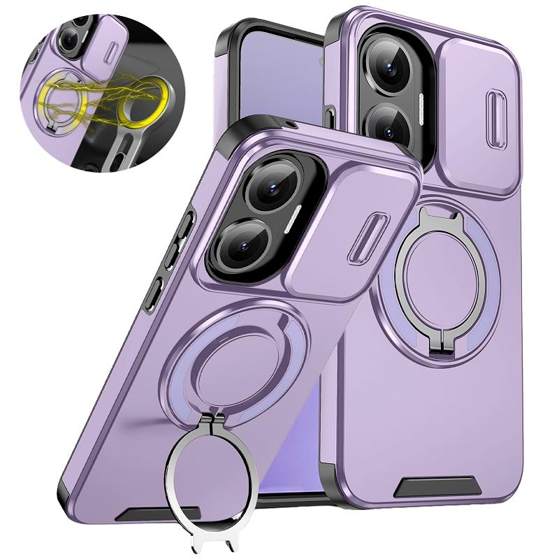 Для Xiaomi Poco F7 5G Чехол Защита Камеры Ударопрочный Бронированный Чехол для Телефона Для Poko Little F7 F 7 PocoF7 Автомобильный Магнитный Держатель Funda