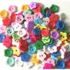 100Pcs Cute Plum Blossom Flower Buttons,Sewing Buttons Craft DIY Children's Handmade Buttons,Children's Sweater Buttons