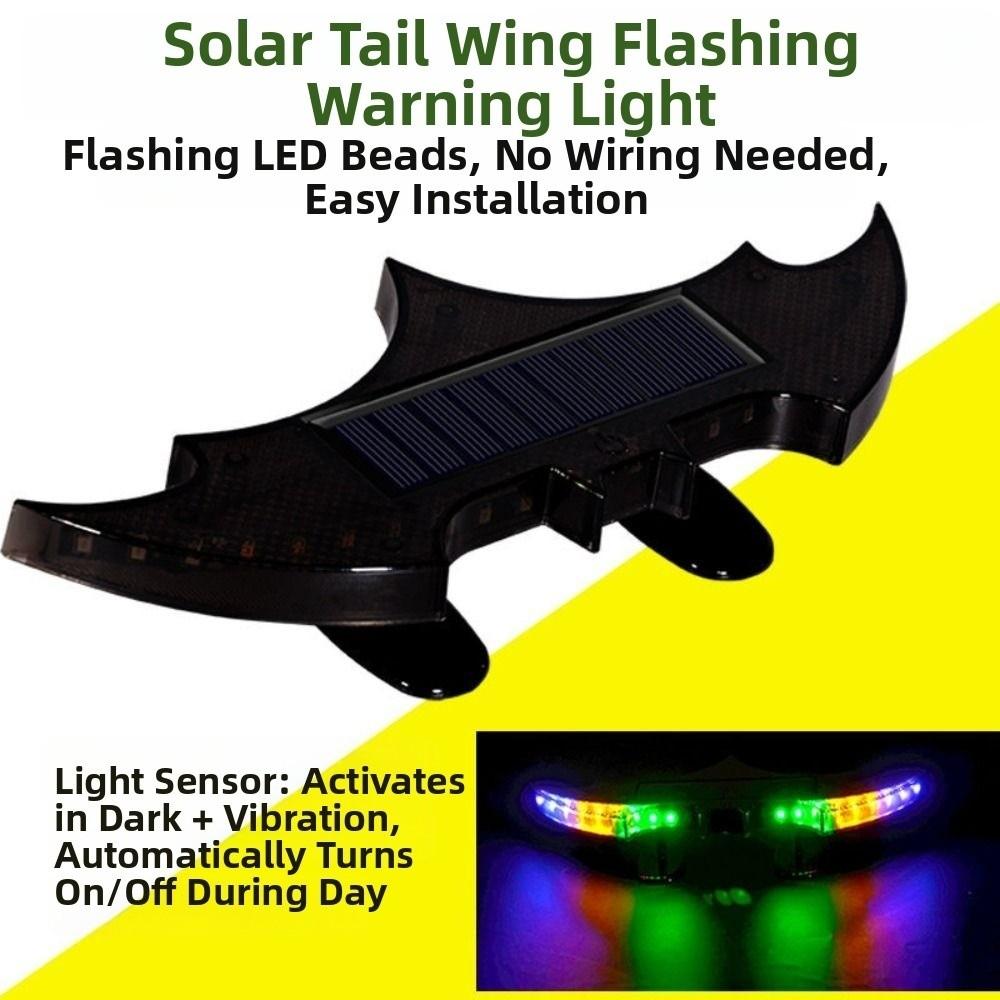 Creative Solar Car Tail Light Safety Vehicle Signal Lights Flashing Warning Light Universal