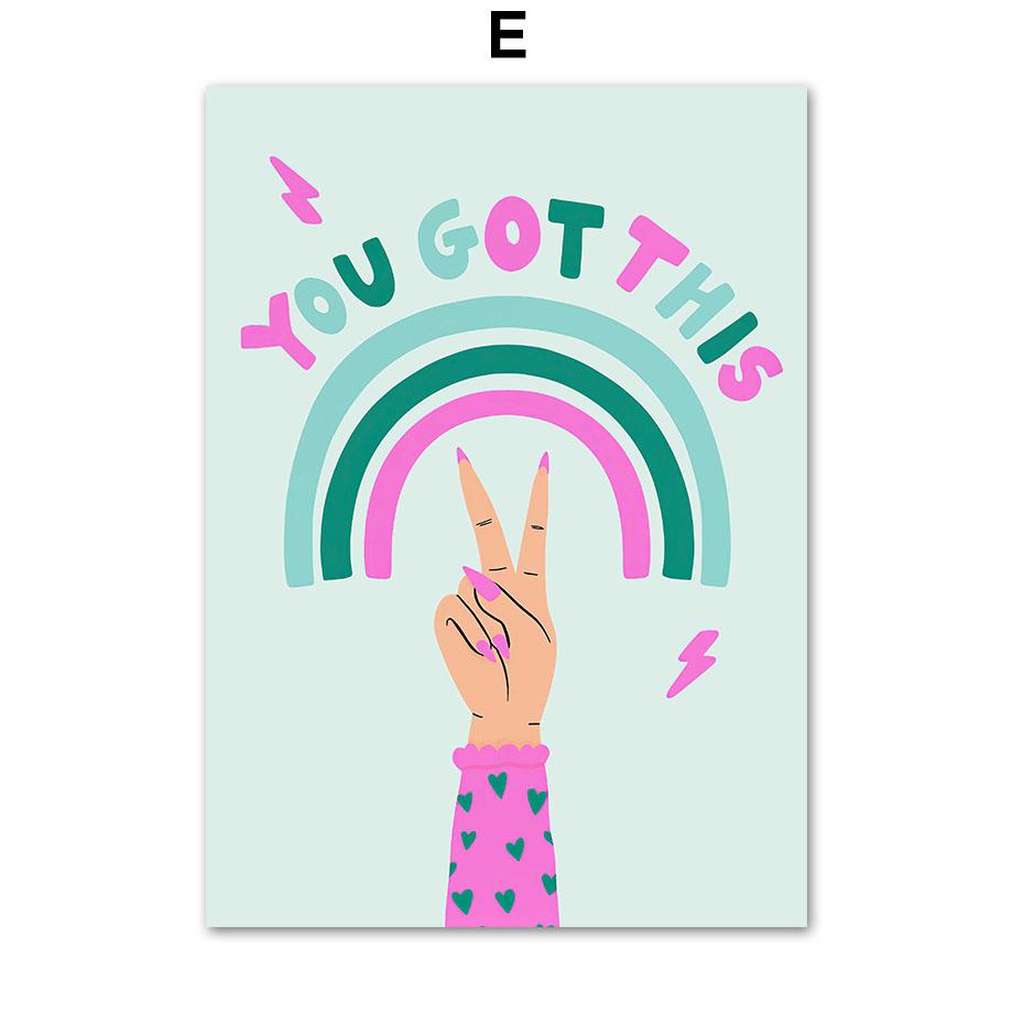 Aesthetic Poster Pink Juice Ice Cream Cheetah Greece City Rainbow Painting Wall Art Canvas Print Pictures For Living Room Decor