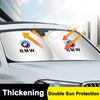 Thicken Car Sun Visor Sunshade Strong UV Resistance Front Glass Sunscreen For BMW 50th Anniversary 1 3 5 7 series E83 F16 E70 vdkc30