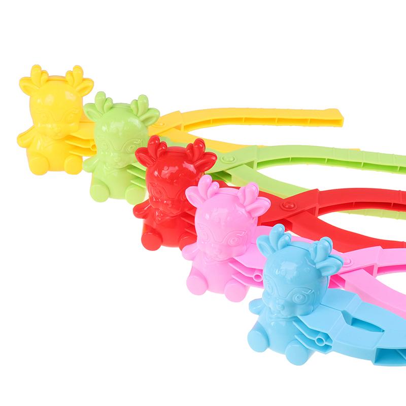 Симпатичные пятнистый олень в форме снежка, зажим для снежной глины, создатель шариков для занятий спортом на открытом воздухе, новые игрушки