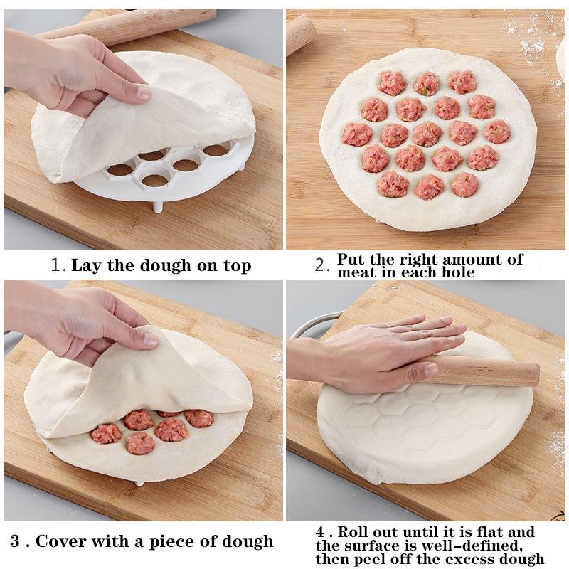 19 отверстий простые китайские формы для пельменей кухонный пресс для теста пресс для равиоли форма для изготовления пельменей инструмент